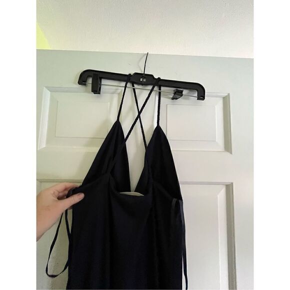 NWT Julie Brown NY Navy Sequin Rainbow Pride Long Knit Dress L - Picture 8 of 9